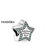 Срібний шарм Пандора Disney "Tinker Bell Star" 791920NPG, фото 2