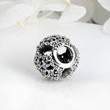 Срібний шарм Пандора "Снігоспад" 796378CZ, фото 3