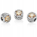 Срібний шарм Пандора "Сяйливі зерна енергії" 797650CCZ, фото 3