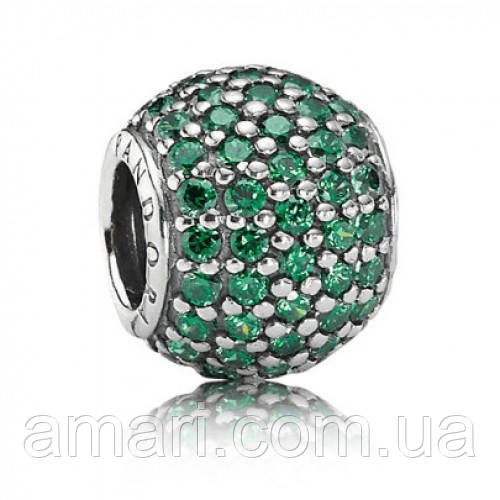 Срібний шарм Пандора "Pave", фото 1