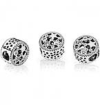 Срібний шарм Пандора "Сяйливі зірки" 796373CZ, фото 2