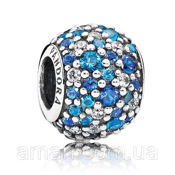 Срібний шарм Пандора "Все барви неба" 791261NSBMX, фото 1