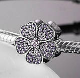 Срібний шарм Пандора "Свердлива кольорова ромашка" 791481PCZ, фото 2