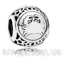 Срібний шарм Пандора "Рак", фото 1