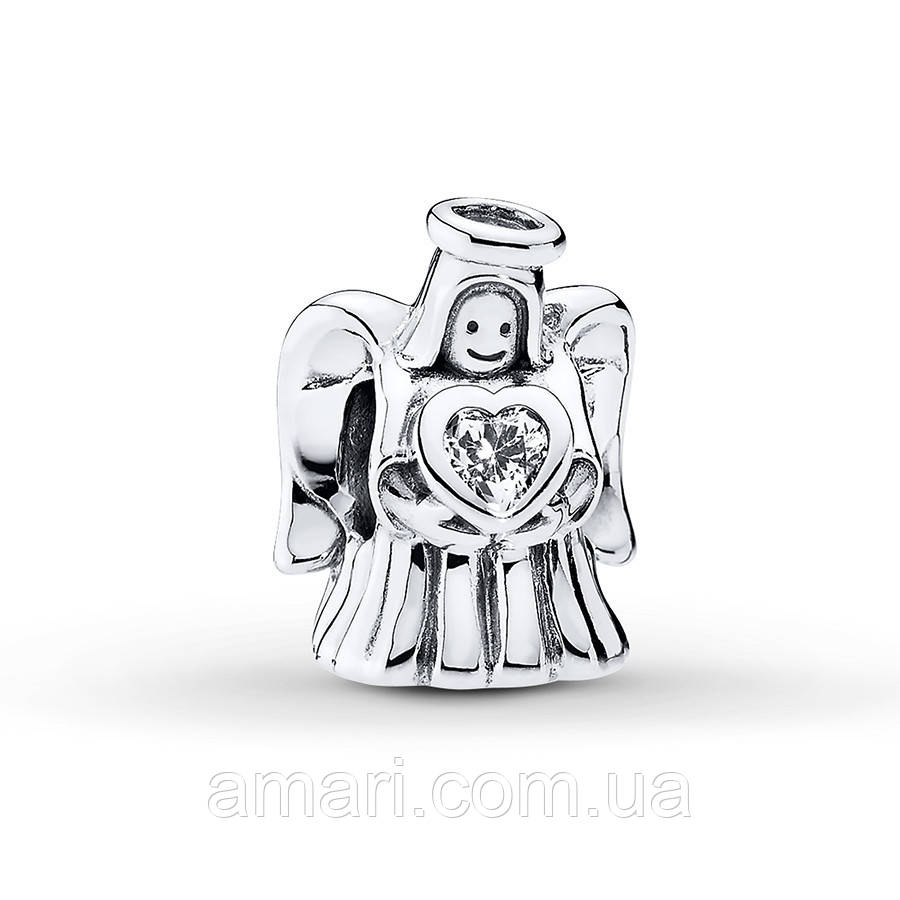Срібний шарм Пандора "Ангел любові" 792010CZ, фото 1