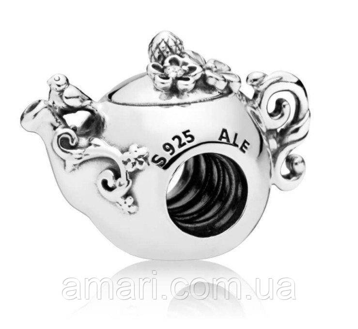 Срібний шарм Пандора "Чайник" 797065CZ, фото 1