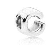 Срібний шарм Пандора "буква С", фото 1