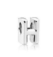 Срібний шарм Пандора "буква Н", фото 1