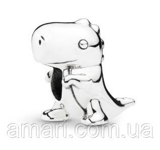 Срібний шарм Пандора "Динозавр Дінозавр Діно" 798123, фото 1