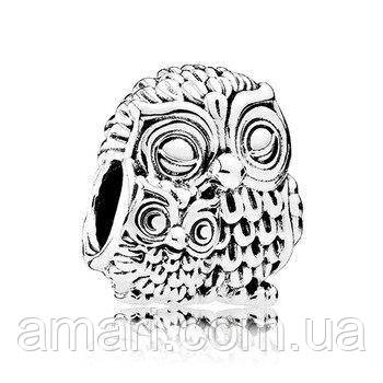 Срібний шарм Пандора " Чарівні сови" 791966, фото 1
