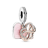 Срібний шарм Пандора-підвіска Пандора "Бескінцева любов" 788878C01, фото 2