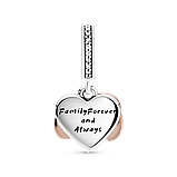 Срібний шарм Пандора-підвіска Пандора "Бескінцева любов" 788878C01, фото 3