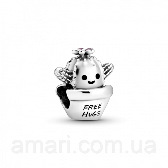 Срібний шарм Пандора "Веселий кактус" 798786C01, фото 1