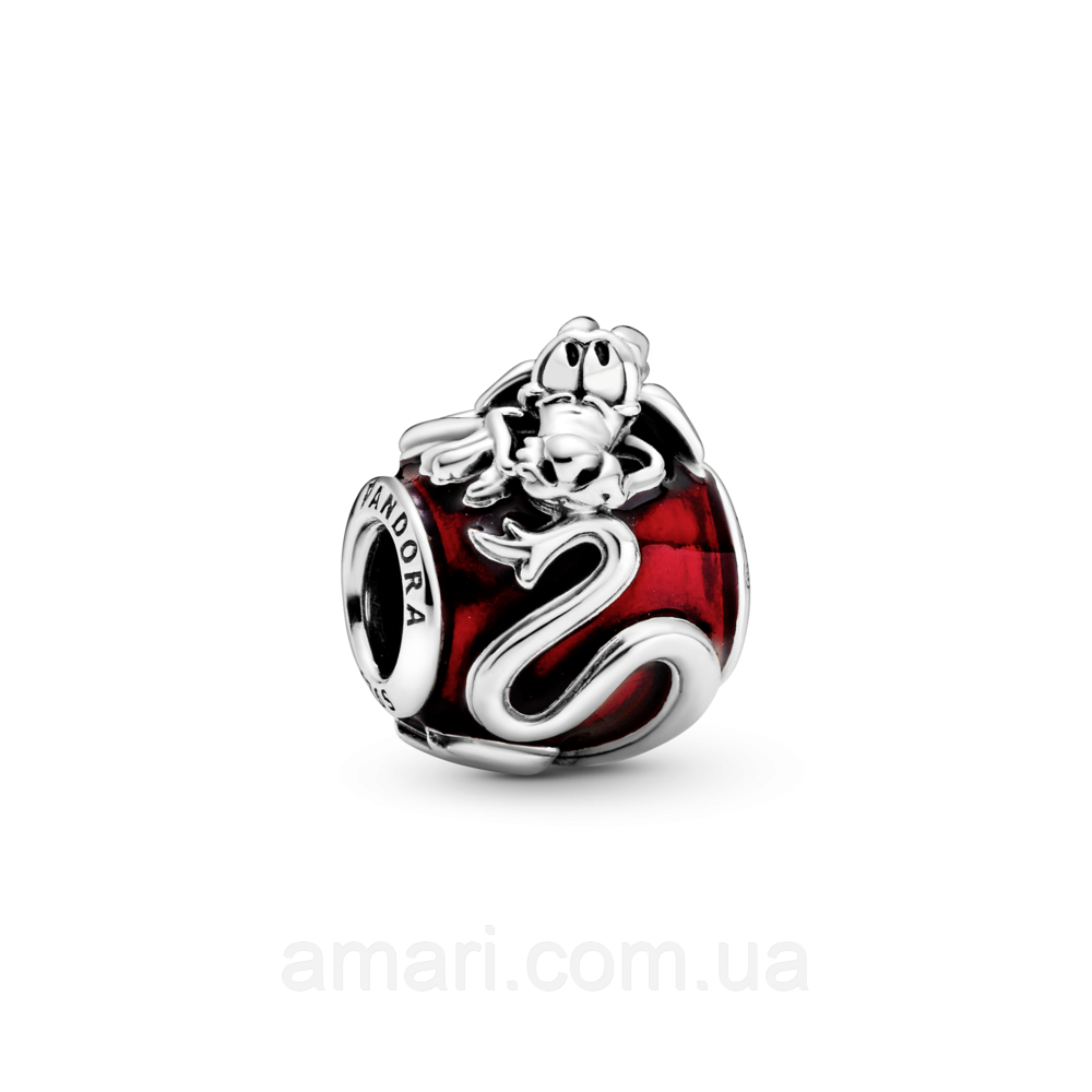 Срібний шарм Пандора Disney "Дракон Мушу" 798632C01, фото 1