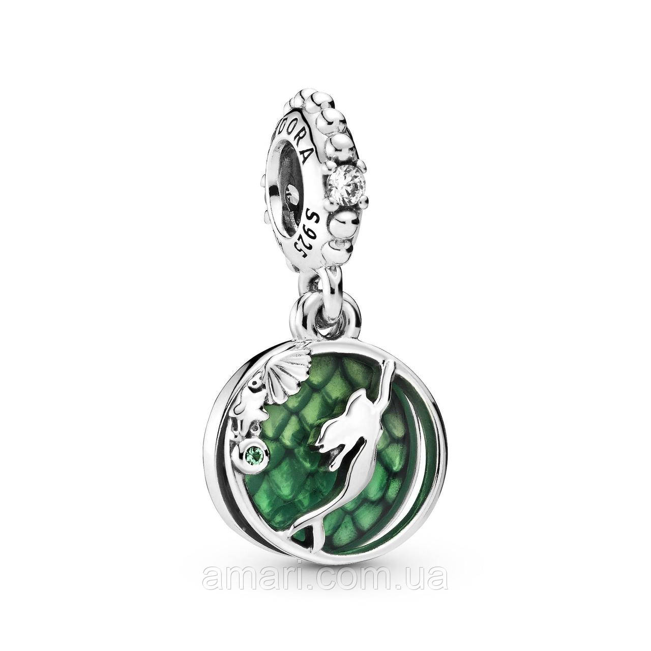 Срібний шарм Пандора "Аріель "Русалонька" "798231CZ, фото 1