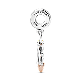 Срібний шарм Пандора " Гаррі Поттер. Окуляри, мітла "Німбус 2000" і блискавка" 799129C00, фото 3