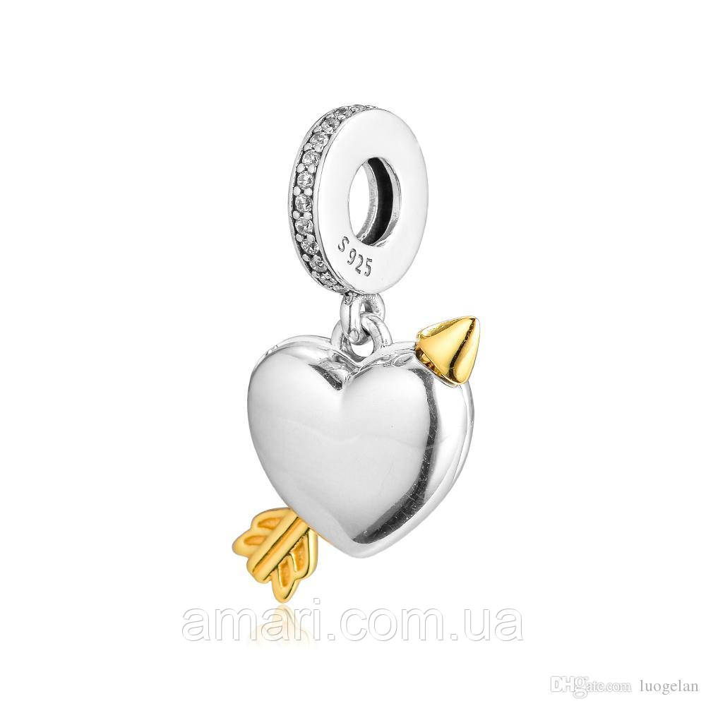 Срібний шарм Пандора «Стрила кохання» 767816CZ, фото 1