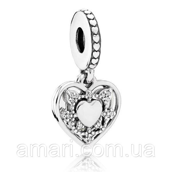 Срібний шарм Пандора-підвіска Пандора "Жабильної дружини" 792099CZ, фото 1