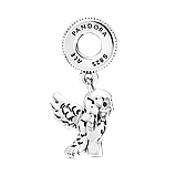 Срібний шарм Пандора "Сова Хедвіг" 799123C01, фото 2