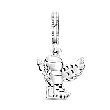 Срібний шарм Пандора "Сова Хедвіг" 799123C01, фото 3