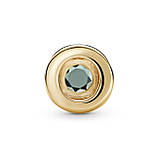 Срібний шарм Пандора "Зелений круг" 767891NMG, фото 2