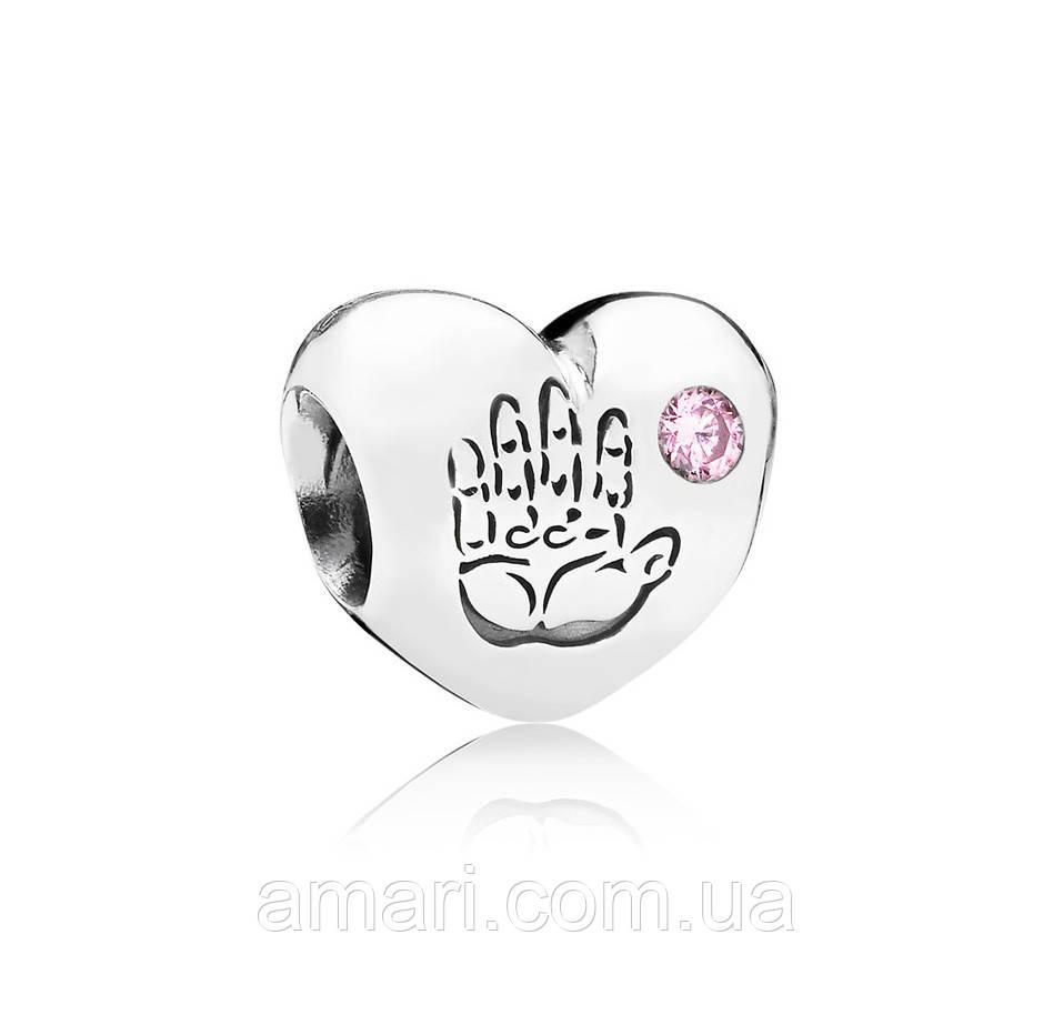 Срібний шарм Пандора «Дівчинка» 791280PCZ, фото 1