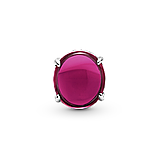 Срібний шарм Пандора "Фуксій овальний кавошон" 799309C01, фото 2