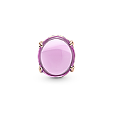 Срібний шарм Пандора "Рожевий овальний кавошон" 789309C02, фото 2