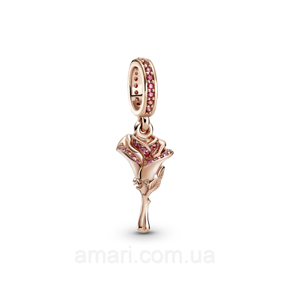 Срібний шарм Пандора "Рожева" 789312C01, фото 1