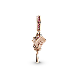 Срібний шарм Пандора "Рожева" 789312C01, фото 2