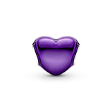 Срібний шарм Пандора "Пурпурне серце" 799291C01, фото 2