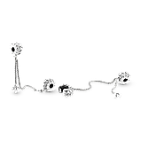 Срібний захисний ланцюжок Пандора "Колось кохання" 797588, фото 2