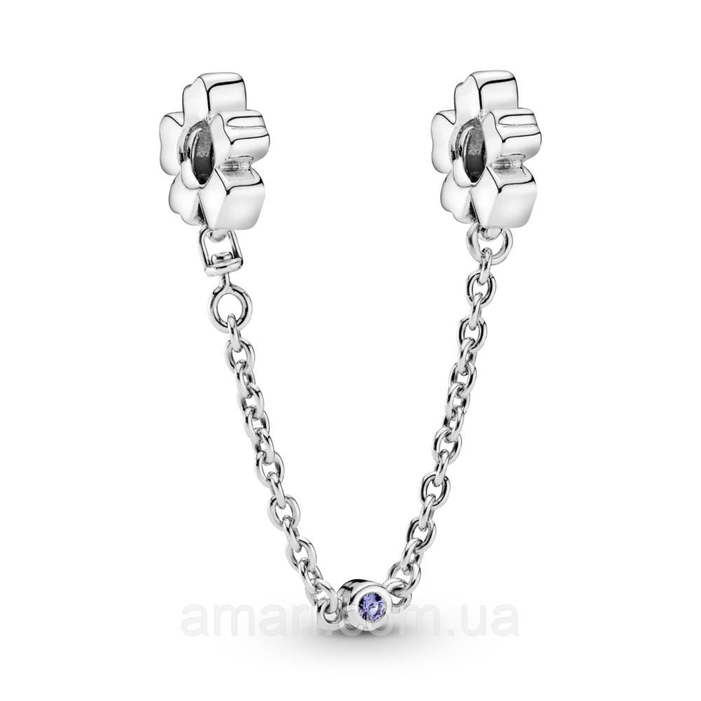 Срібний захисний ланцюжок Пандора "Дикі квіти" 797090NRP, фото 1