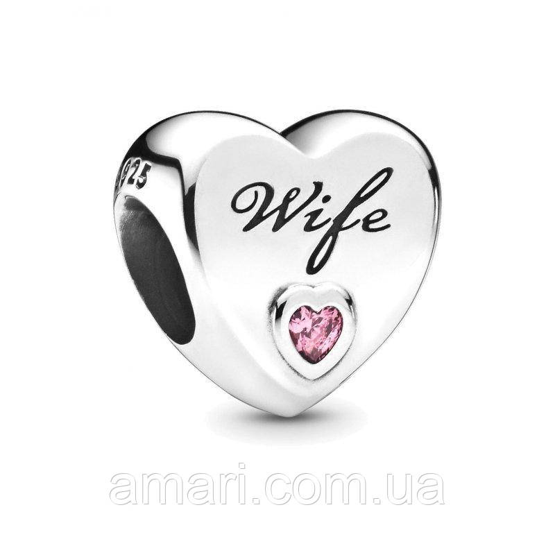 Срібний шарм Пандора 798249PCZ, фото 1