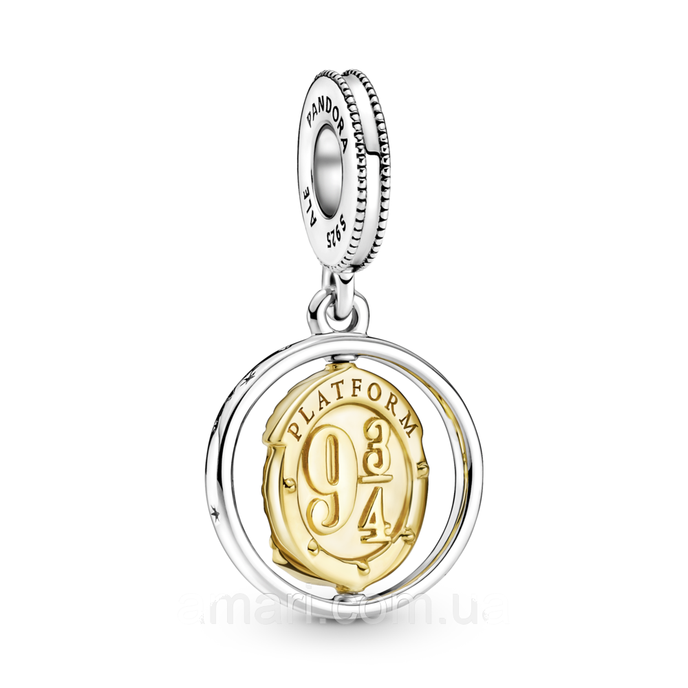 Срібний шарм Пандора "Платформа 9 3/4", фото 1