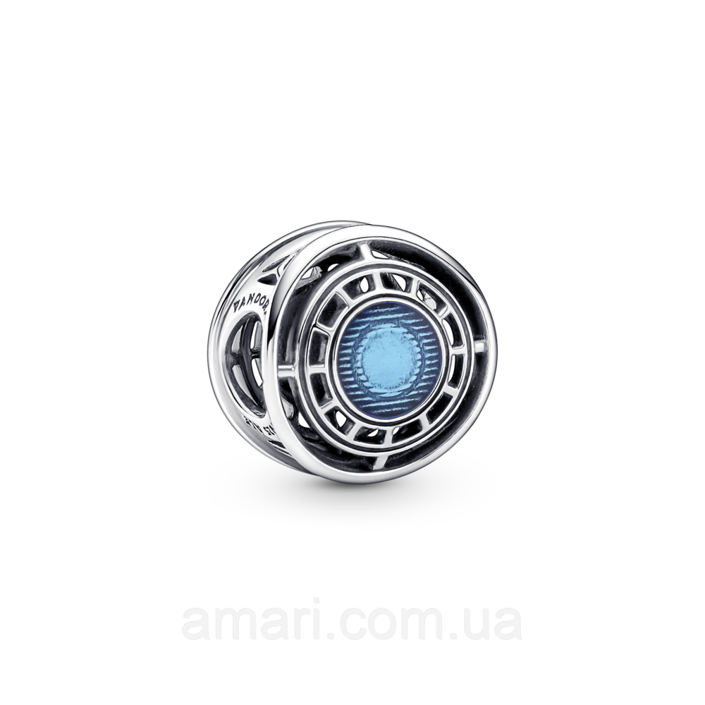 Срібний шарм Пандора "Довуговий реактор Залізної Людини" 790788C01, фото 1