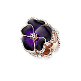 Срібний шарм Пандора "Пурпурова фіалка" 780777C01, фото 2