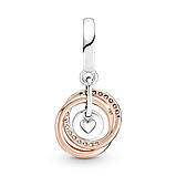 Срібний шарм Пандора "Сім'я завжди" 780797C0, фото 2