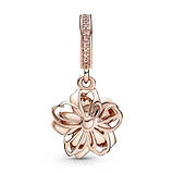 Срібний шарм Пандора "Квітіння Сакури" 780667C01, фото 3