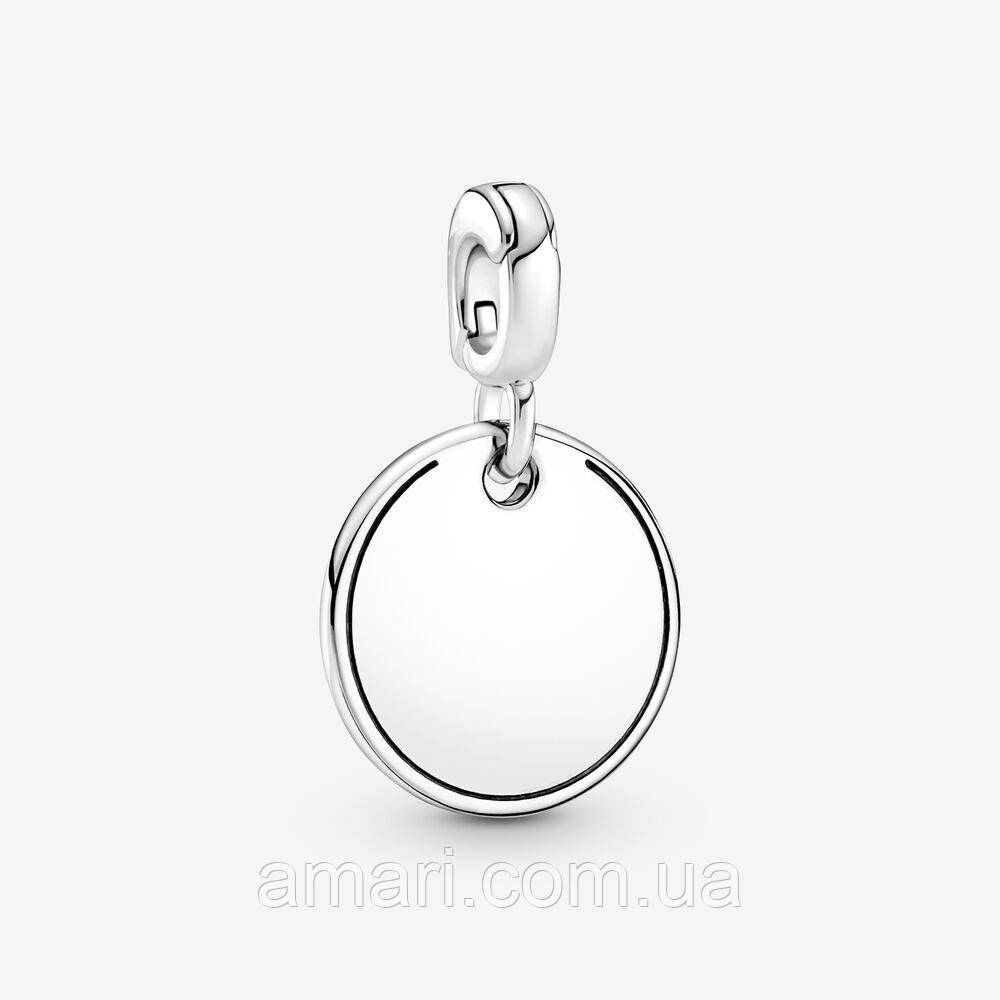 Срібний шарм Пандора Мі Медальйон під гравіювання 799696C00, фото 1