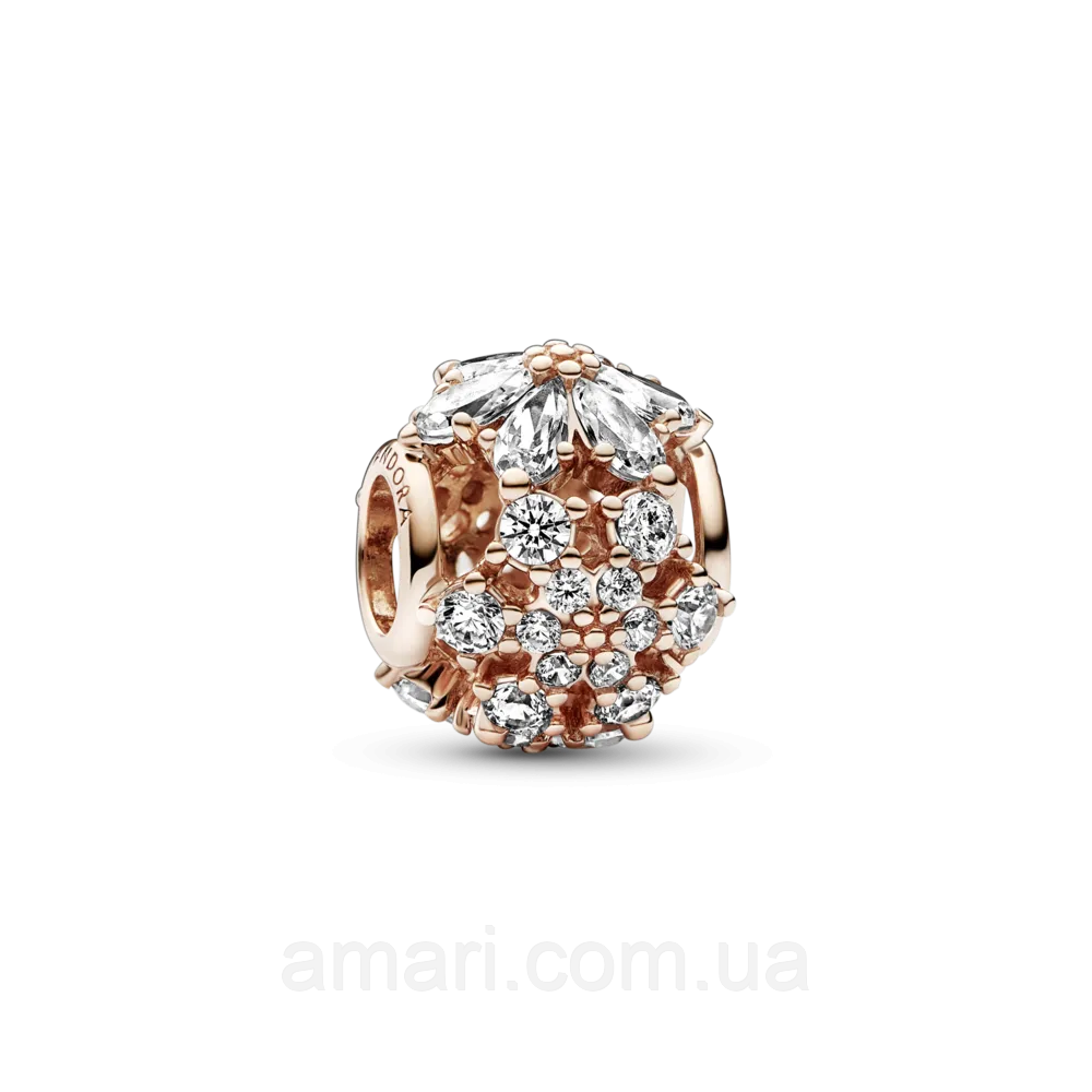 Срібний шарм Пандора "Блискучий гербарій" 782383C01, фото 1