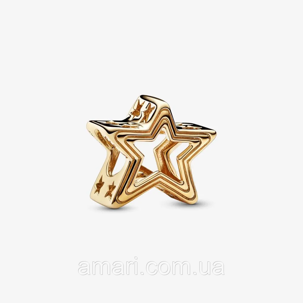 Срібний шарм Пандора "Сяйна зірка" 752361C00, фото 1