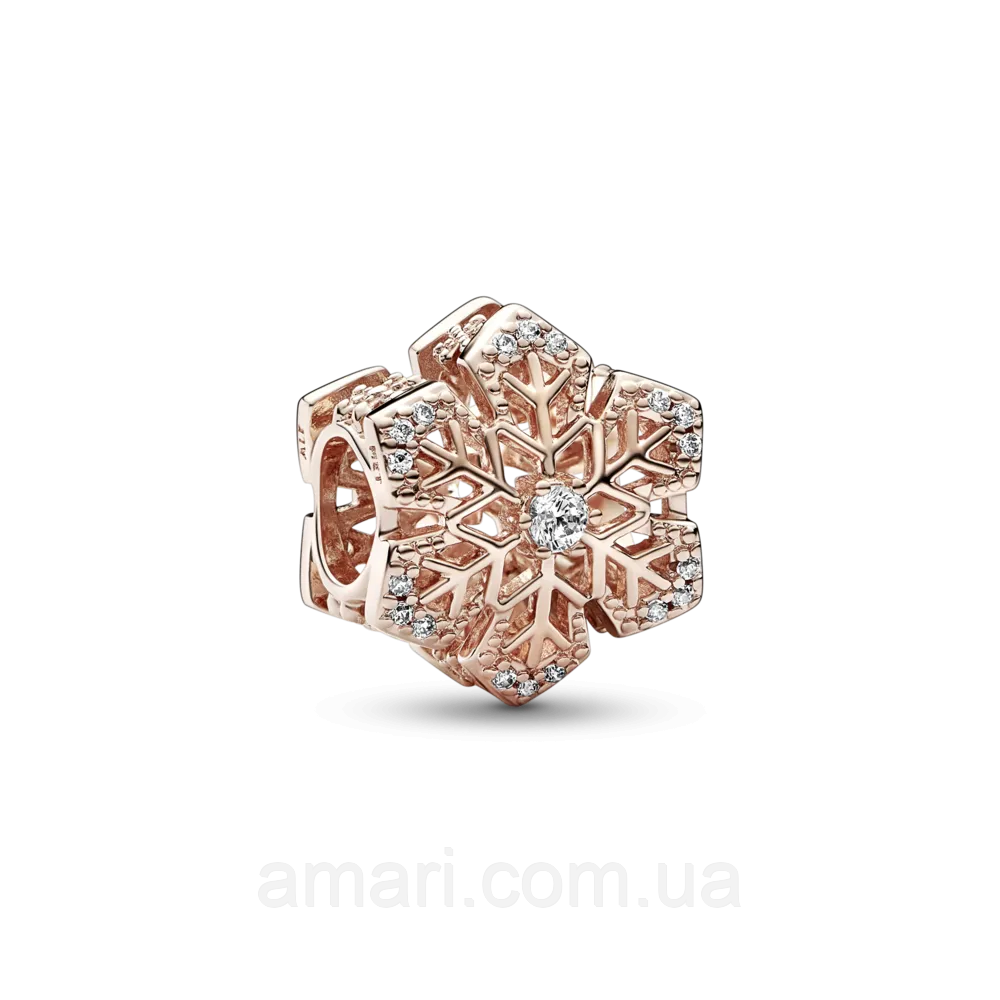 Срібний шарм Пандора "Проздній сніжинка" 782378C01, фото 1