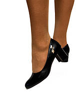 Жіночі туфлі Чорні матові на підборах 36 37 38 40 розмір