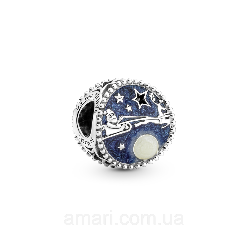 Срібний шарм Пандора "Санта та олені" 790033C01, фото 1