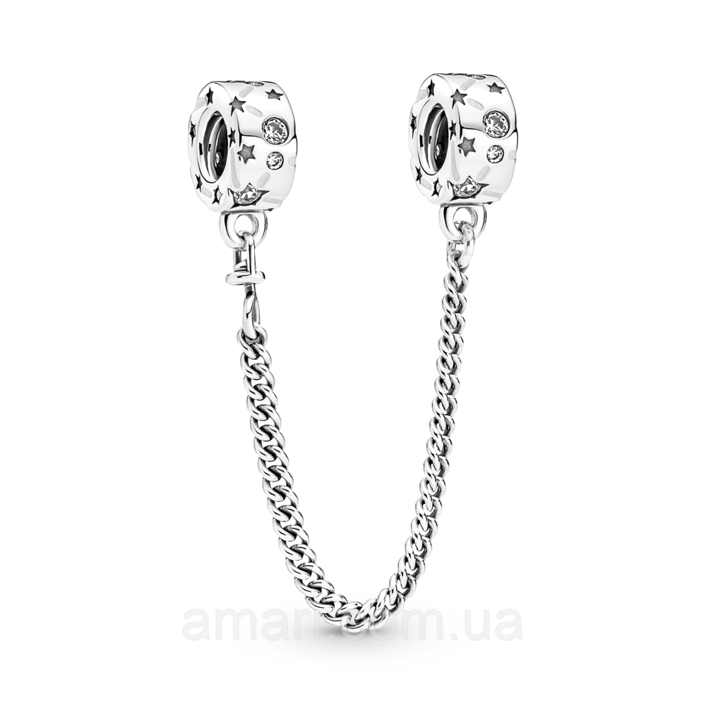 Срібний шарм Пандора "Зори та галактики", фото 1