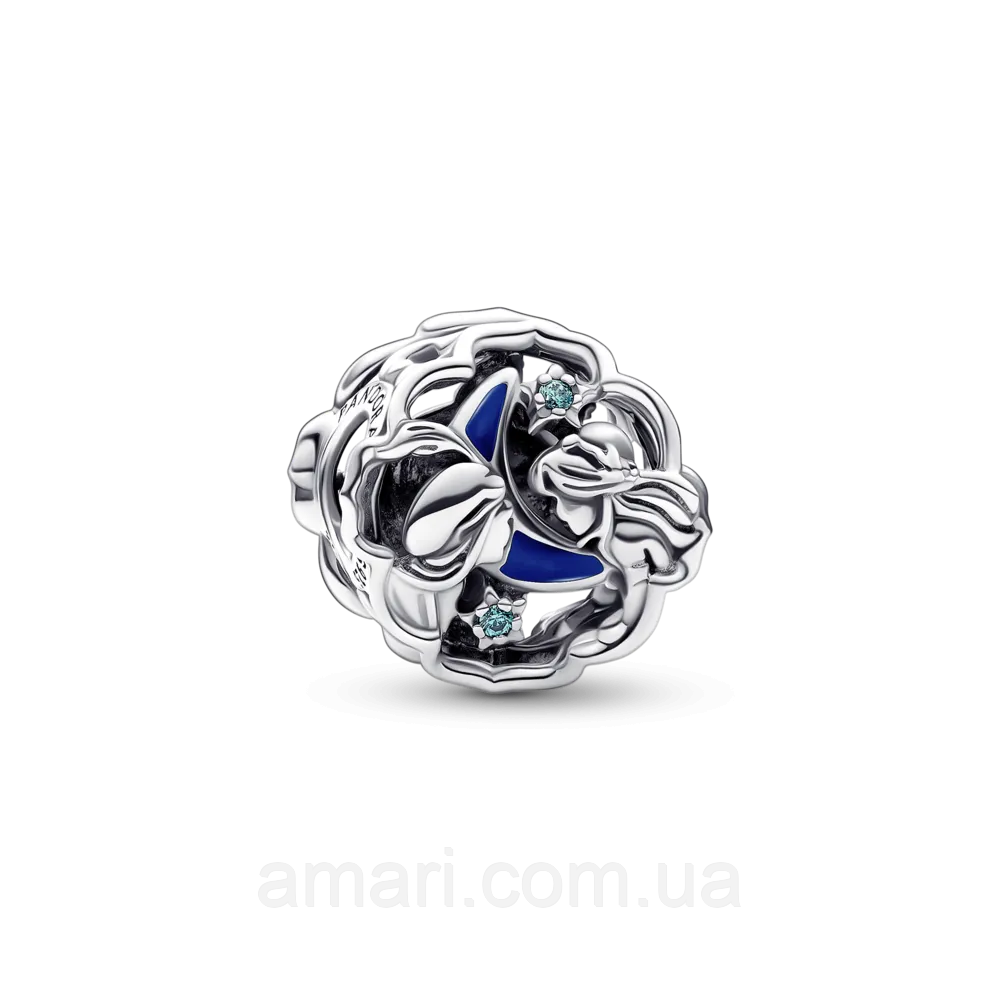 Срібний шарм Пандора "Аладдин, принцеса Жасмин і Джин" 792349C01, фото 1