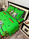 Постільна білизна дитяча бязь Gold Майнкрафт, фото 9