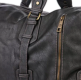 Чоловіча дорожна сумка саквояж David Jones (7920) сіра, фото 2