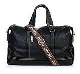 Чоловіча дорожна сумка саквояж David Jones (7920) чорна, фото 2